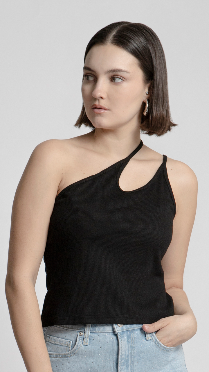 Blusa Asimétrica Para Mujer B Basic BB0204