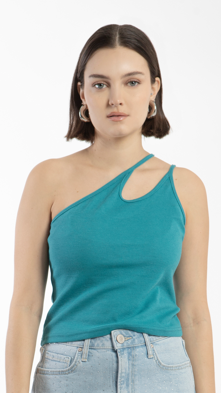 Blusa Asimétrica Para Mujer B Basic BB0204