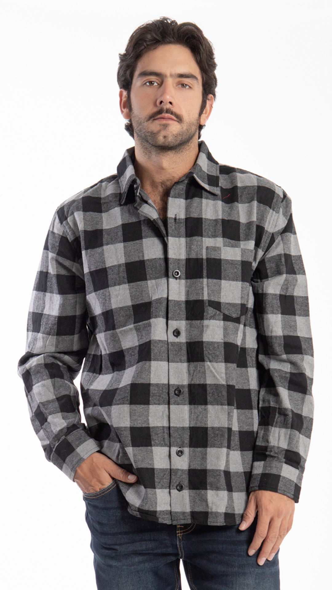 Jeans Sobre Camisa Hombre Cuadros Sfera Sobrecamisas Cuadros