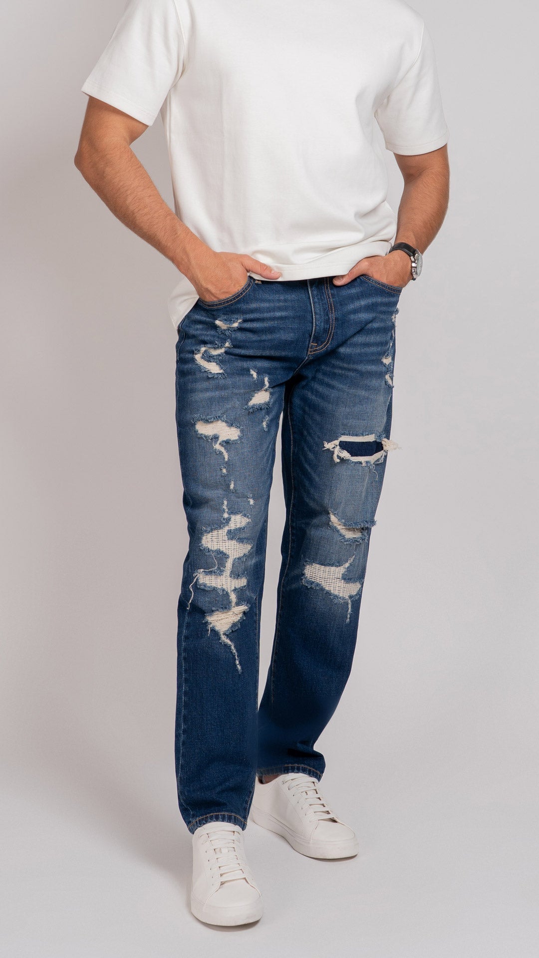 Jeans para hombre slim Balam en mezclilla