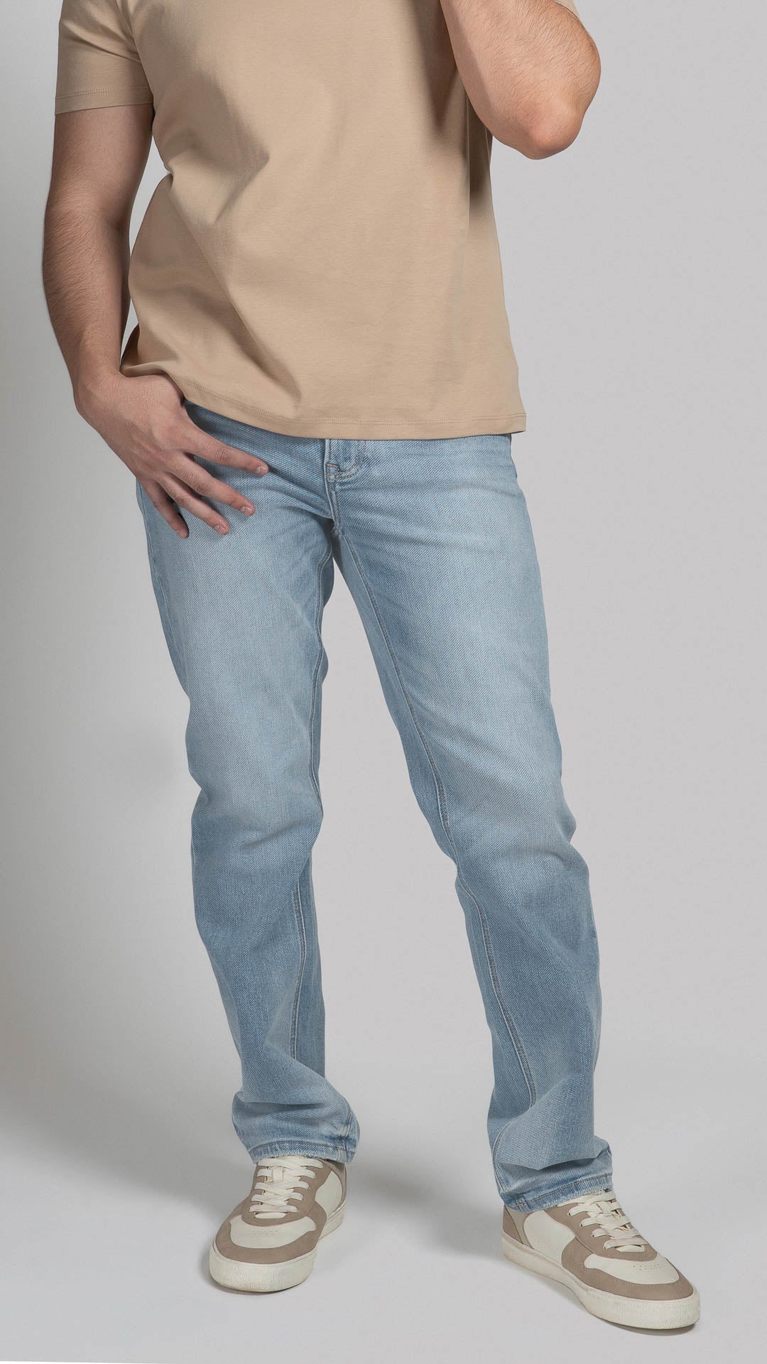 Jeans para hombre de corte recto Balam en mezclilla azul