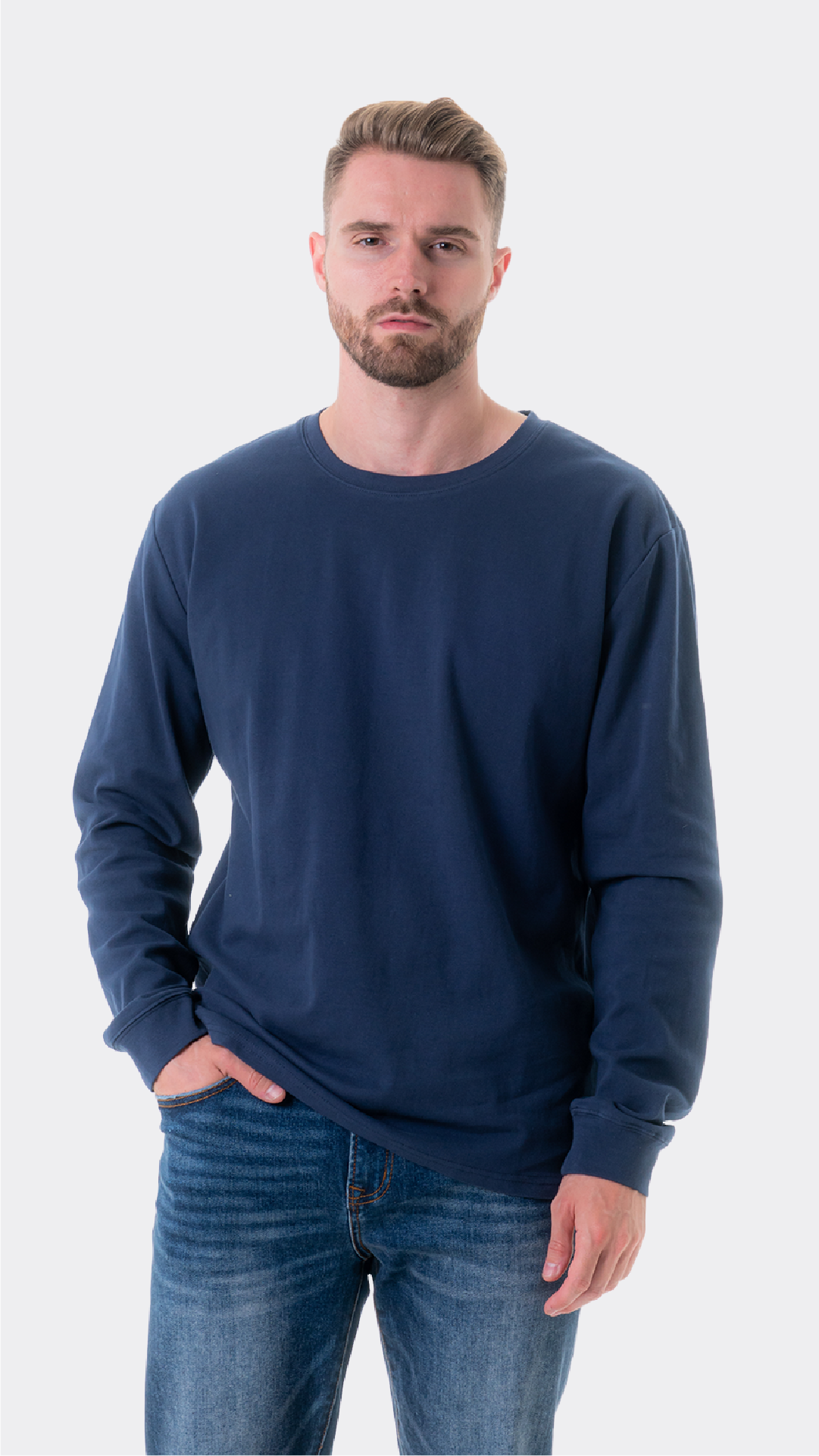 Playera de manga larga para hombre hotsell