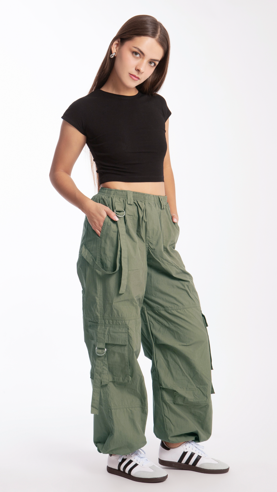 Pantalón Parachute Para Mujer B Basic BB0132