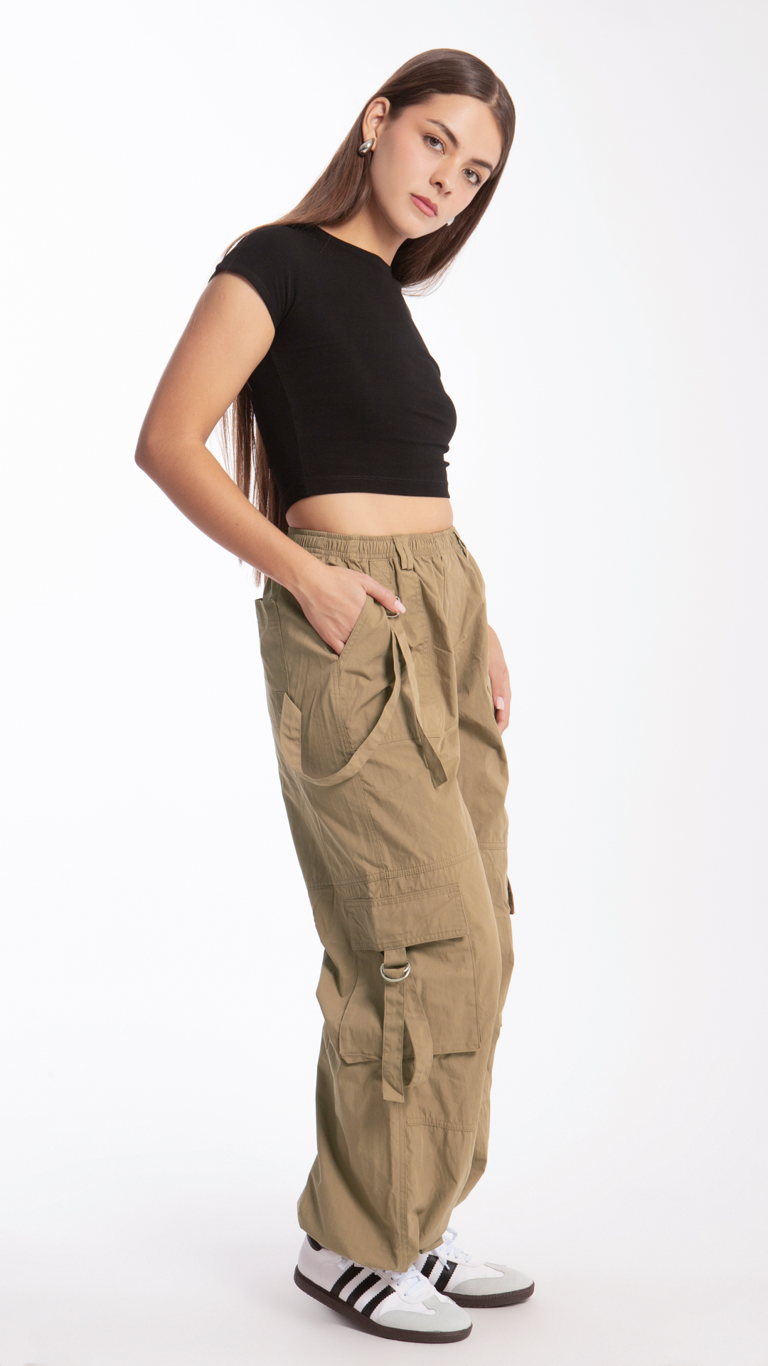 Pantalón Parachute Para Mujer B Basic BB0132