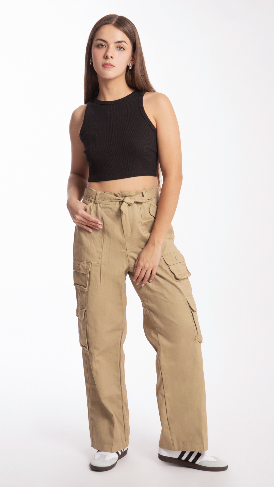 Pantalón Cargo Para Mujer B Basic BB0133