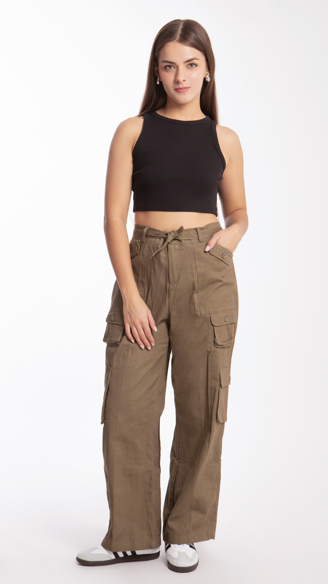 Pantalón Cargo Para Mujer B Basic BB0133