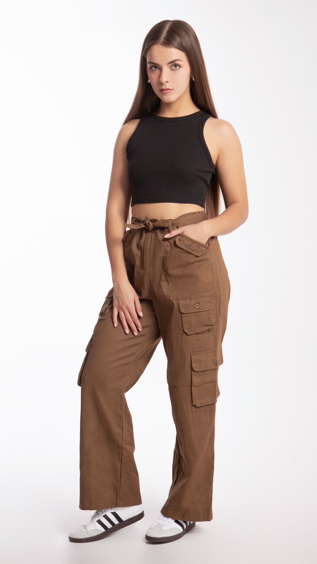 Pantalón Cargo Para Mujer B Basic BB0133