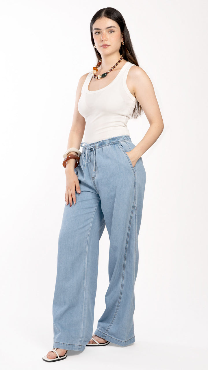 Pantalón Wide Leg Mujer B Basic BB0331