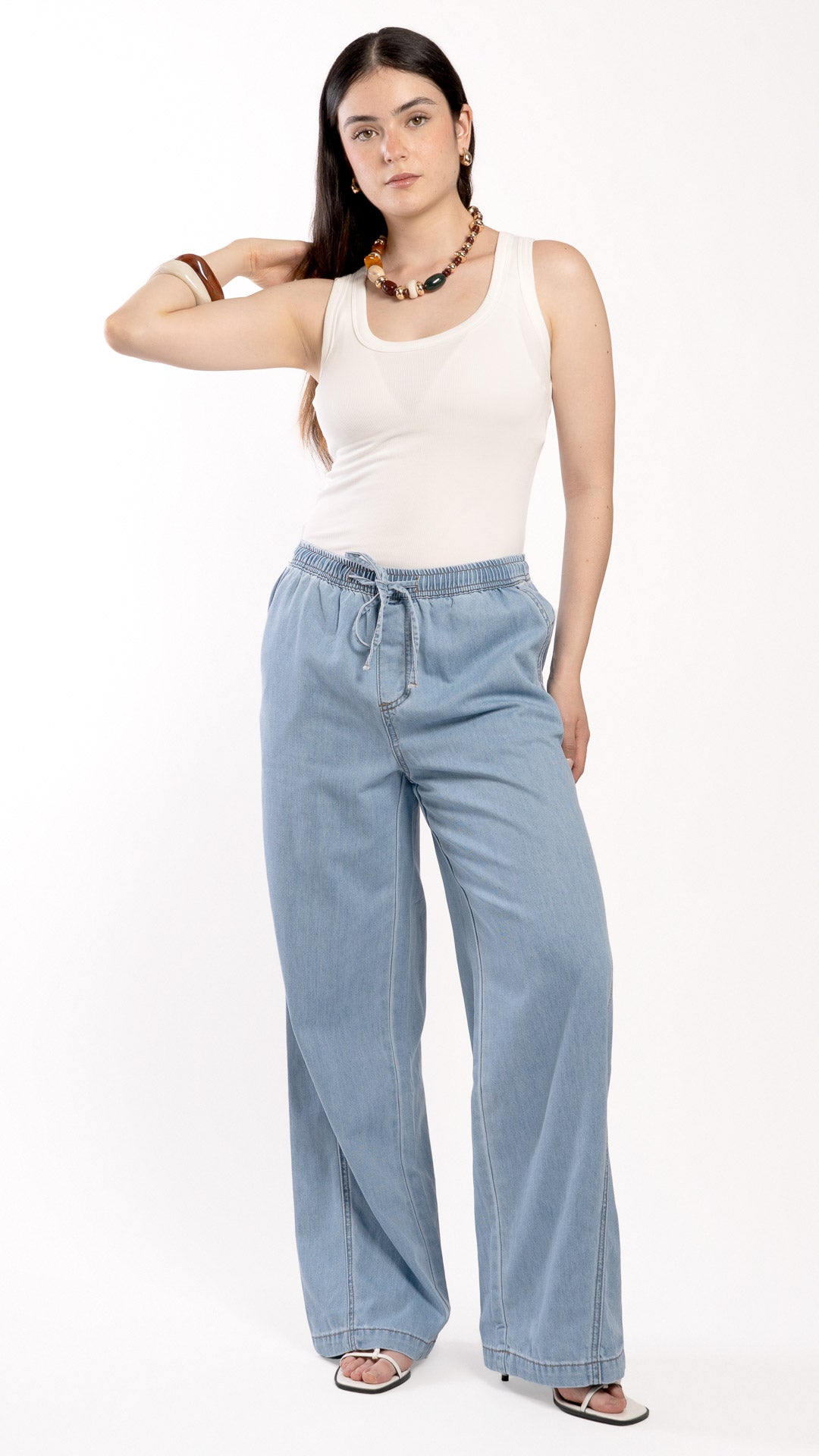 Pantalón Wide Leg Mujer B Basic BB0331