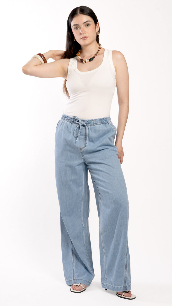 Pantalón Wide Leg Mujer B Basic BB0331