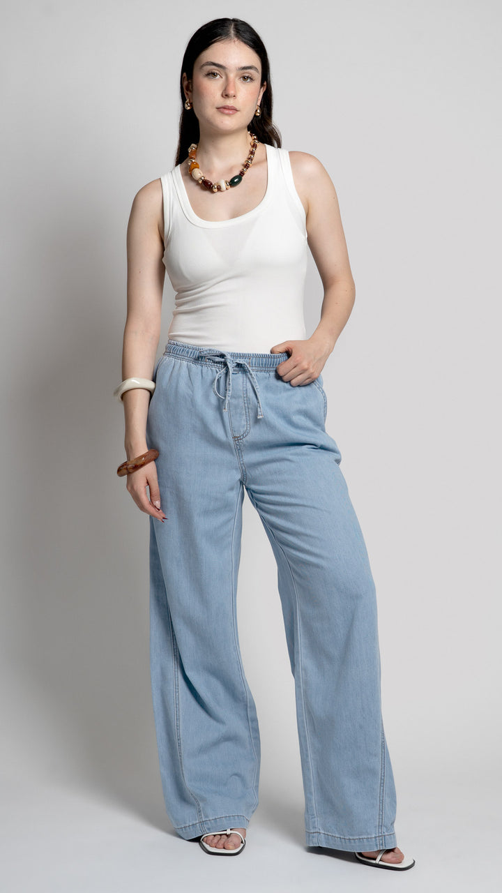 Pantalón Wide Leg Mujer B Basic BB0331