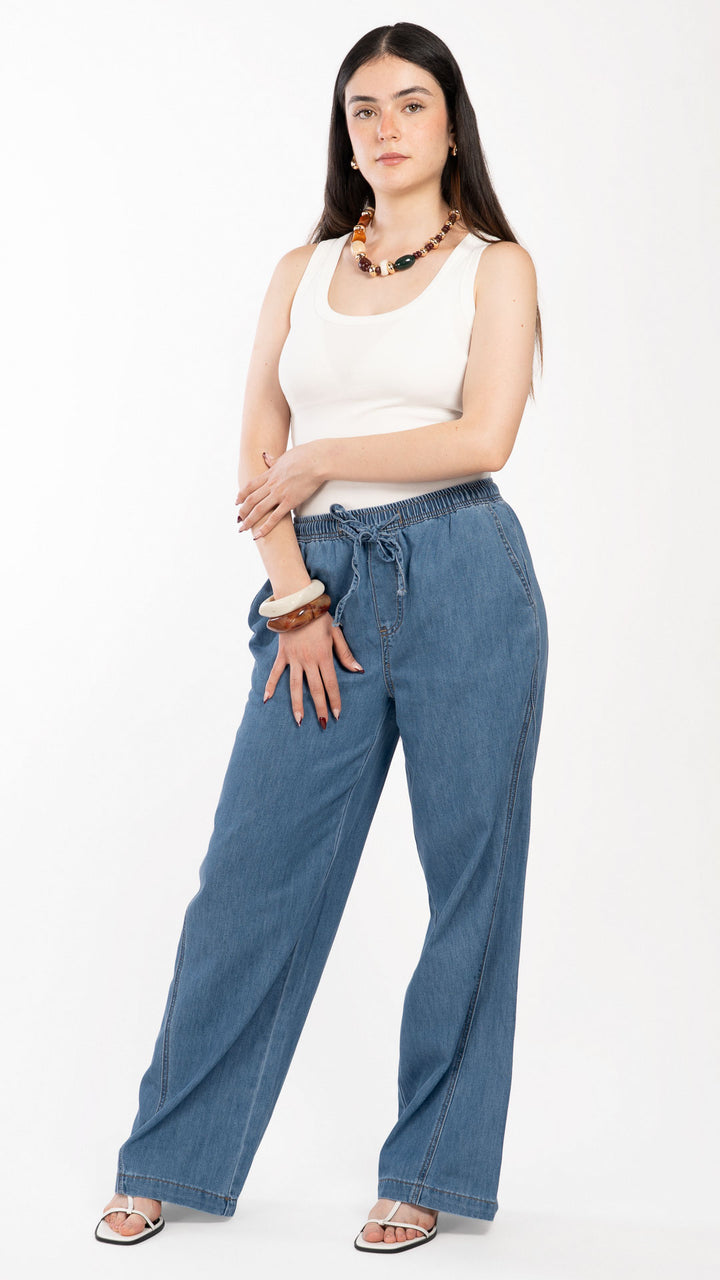 Pantalón Wide Leg Mujer B Basic BB0331