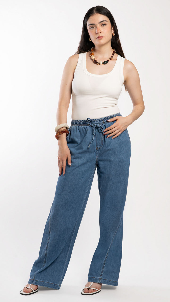 Pantalón Wide Leg Mujer B Basic BB0331