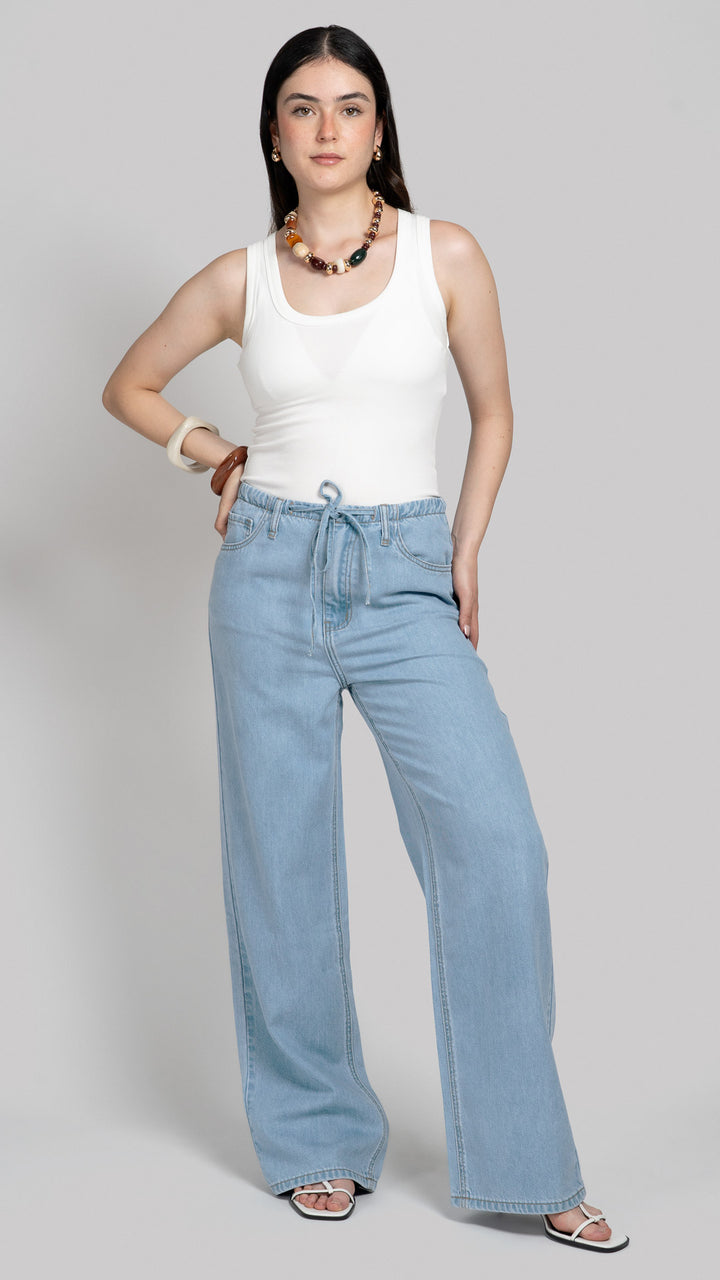 Pantalón Wide Leg Mujer B Basic BB0332