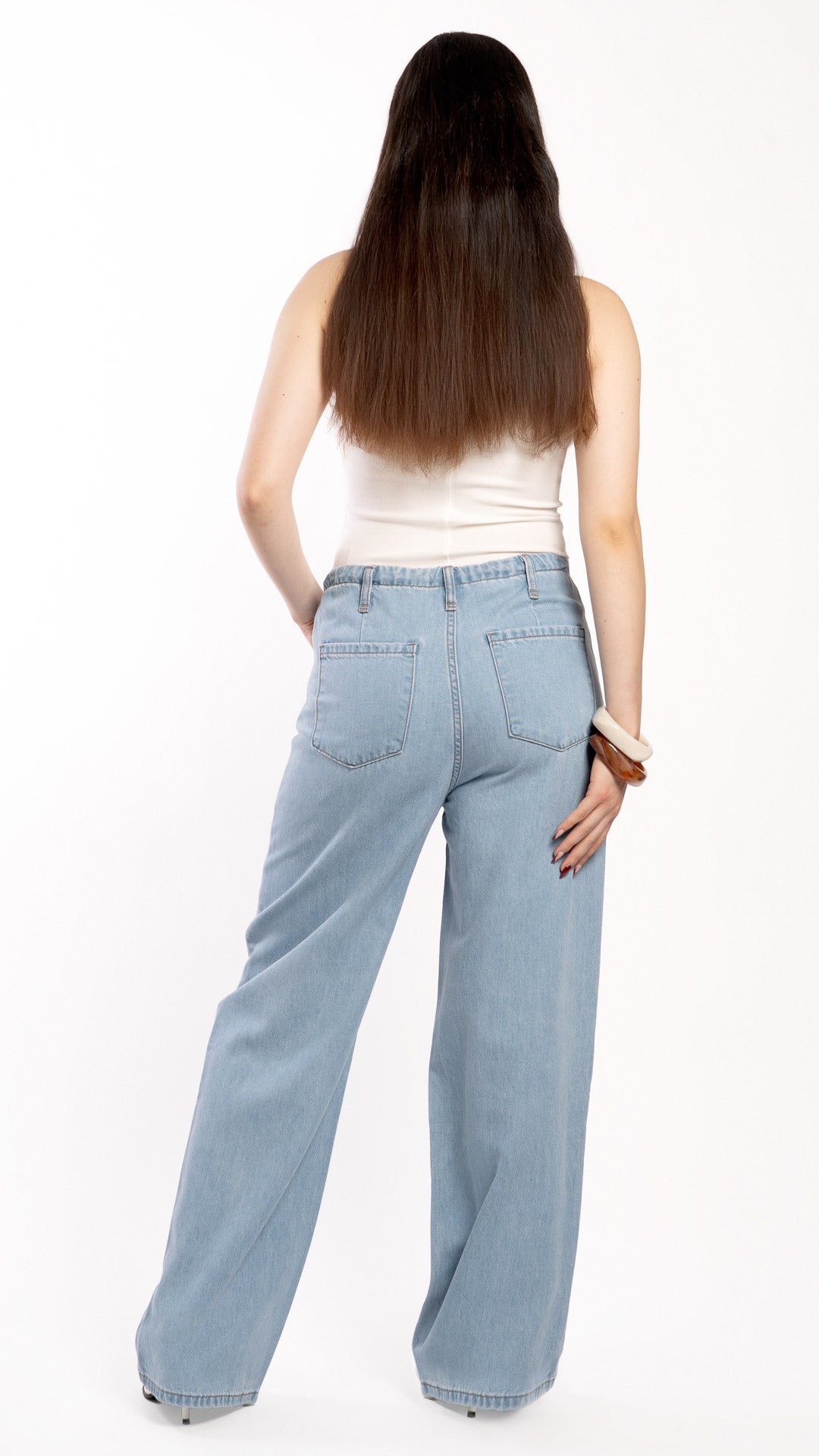 Pantalón Wide Leg Mujer B Basic BB0332