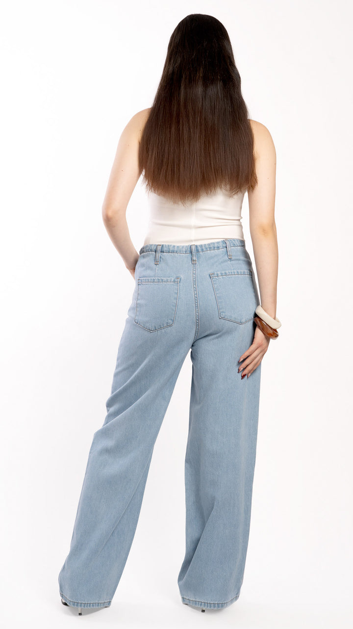 Pantalón Wide Leg Mujer B Basic BB0332