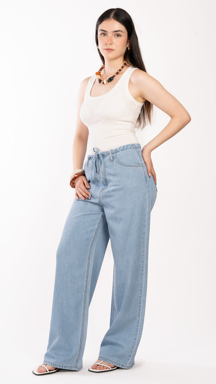 Pantalón Wide Leg Mujer B Basic BB0332