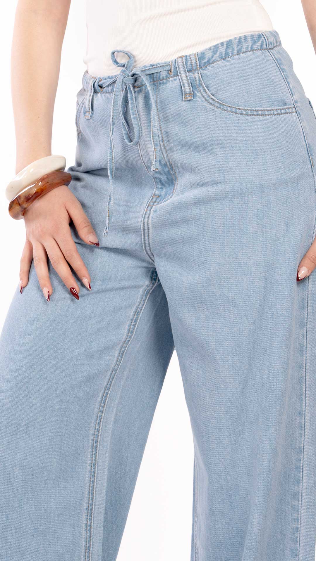 Pantalón Wide Leg Mujer B Basic BB0332