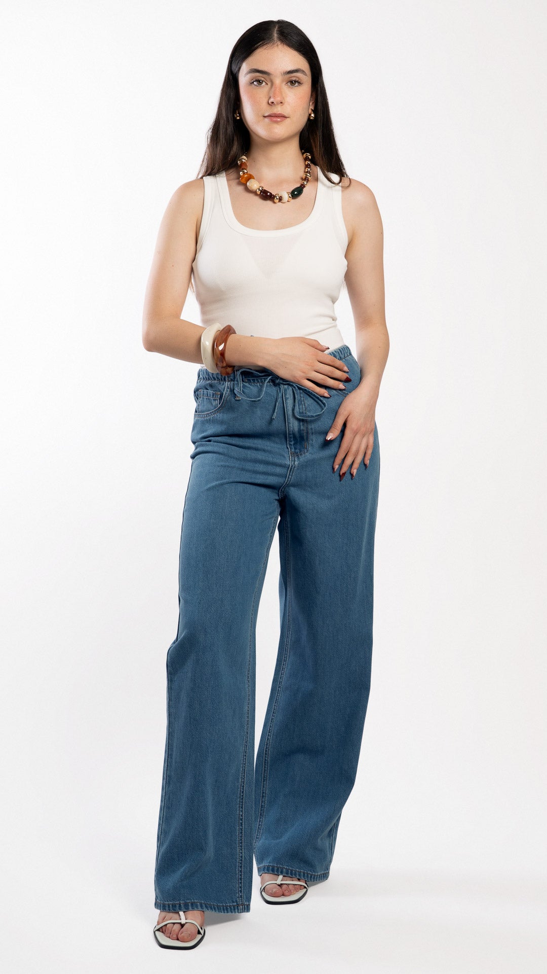 Pantalón Wide Leg Mujer B Basic BB0332