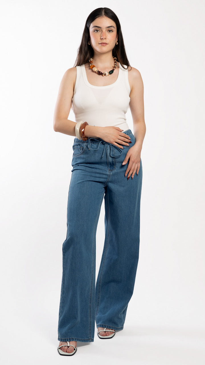 Pantalón Wide Leg Mujer B Basic BB0332