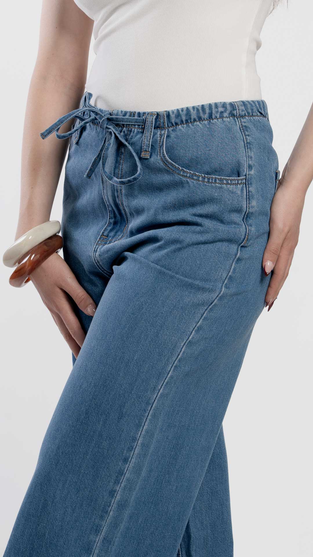 Pantalón Wide Leg Mujer B Basic BB0332
