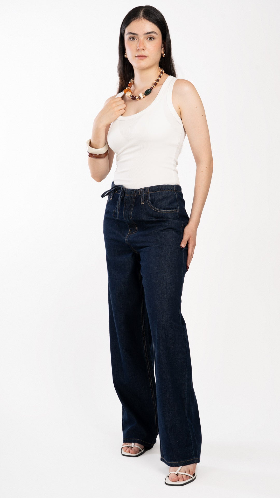 Pantalón Wide Leg Mujer B Basic BB0332