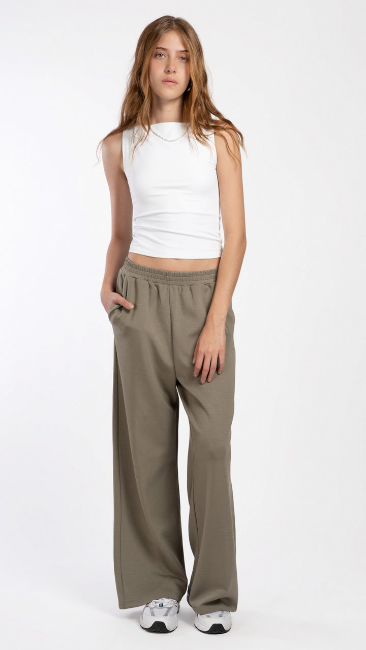 Pantalón Wide Leg Mujer B Basic BB0358