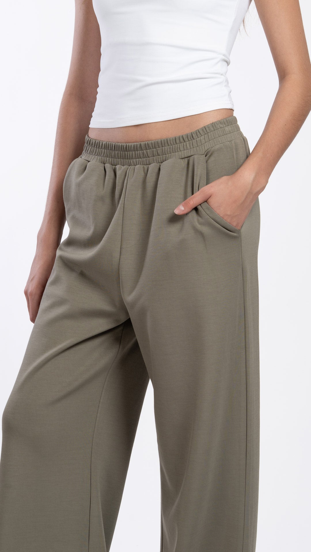 Pantalón Wide Leg Mujer B Basic BB0358