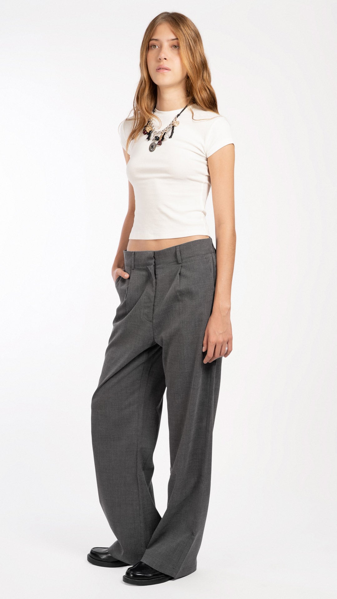 Pantalón De Cuadros Mujer B Basic BB0391