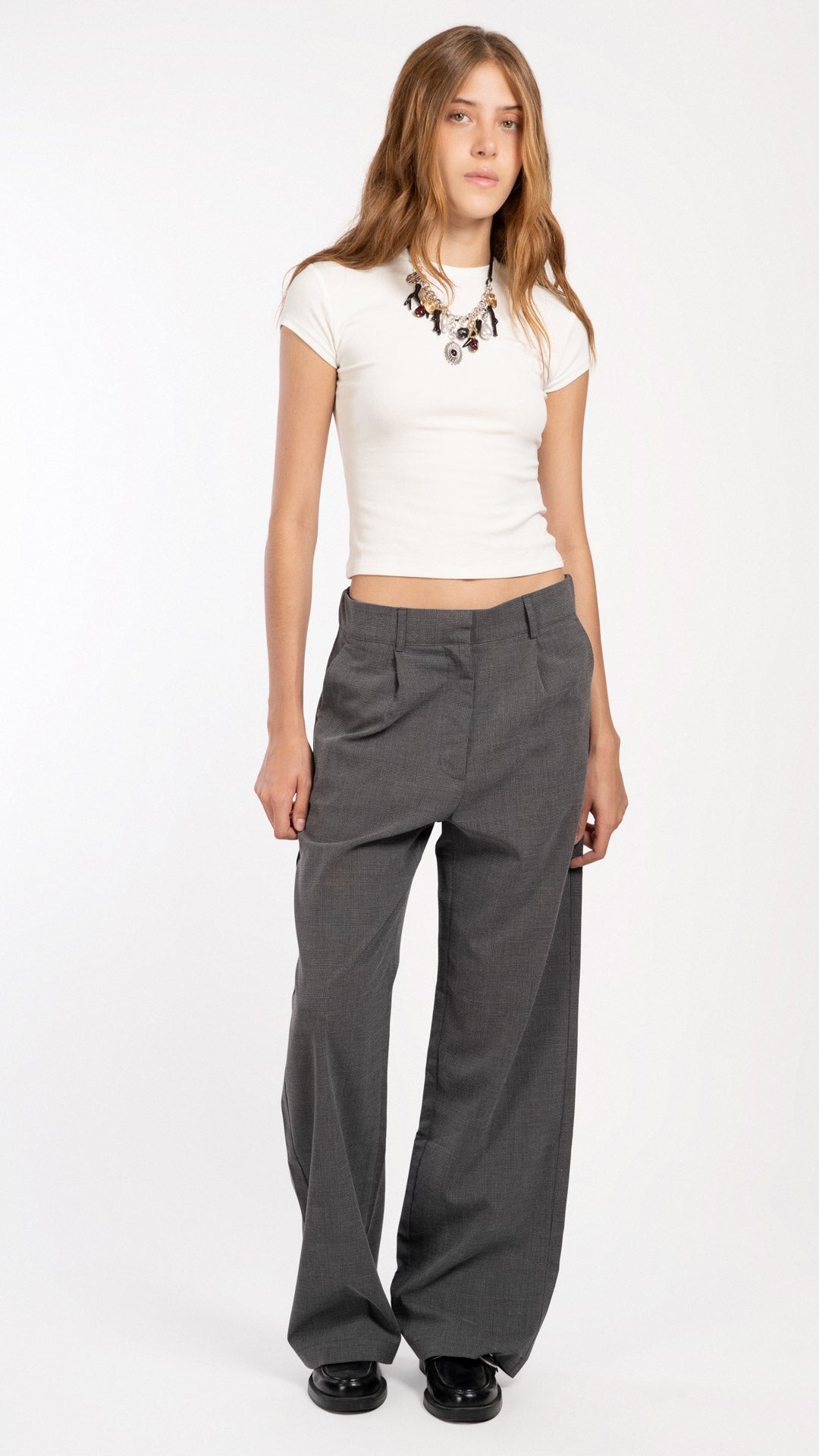 Pantalón De Cuadros Mujer B Basic BB0391