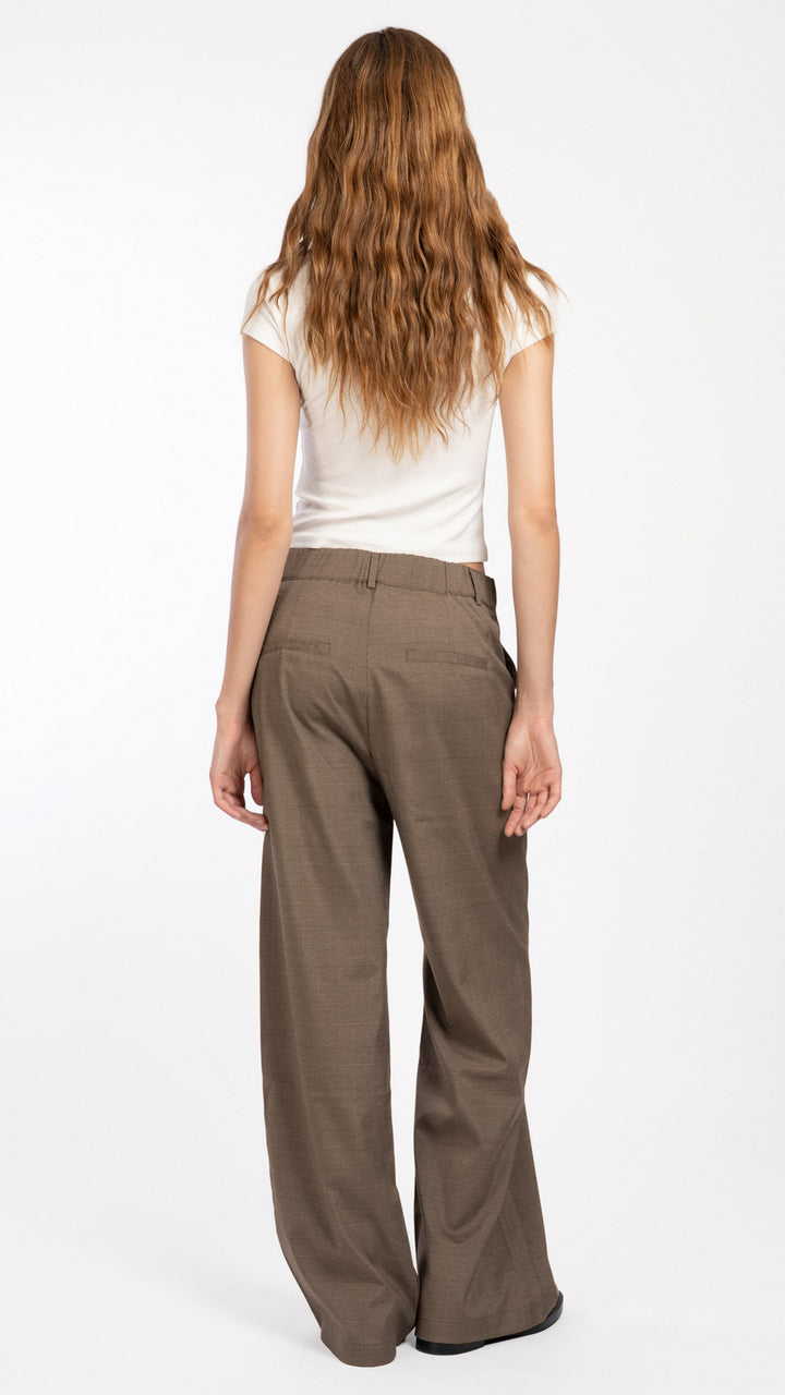 Pantalón De Cuadros Mujer B Basic BB0391