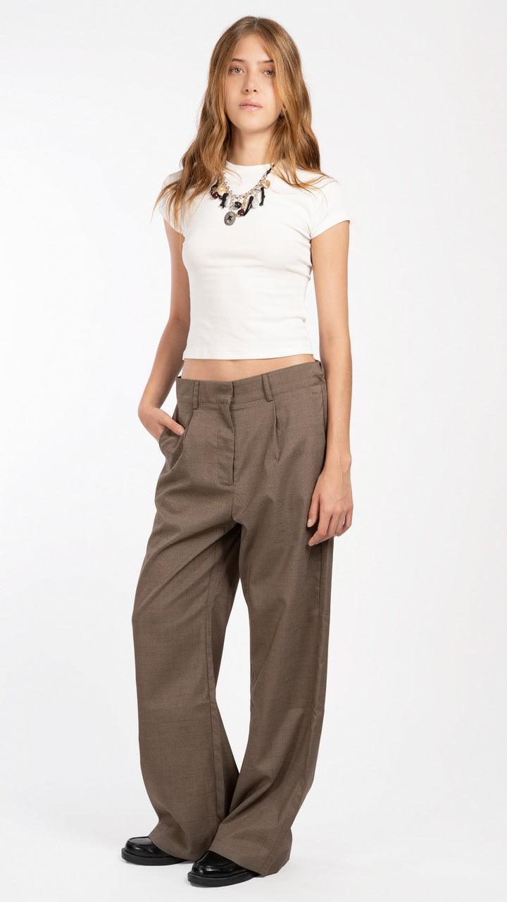 Pantalón De Cuadros Mujer B Basic BB0391