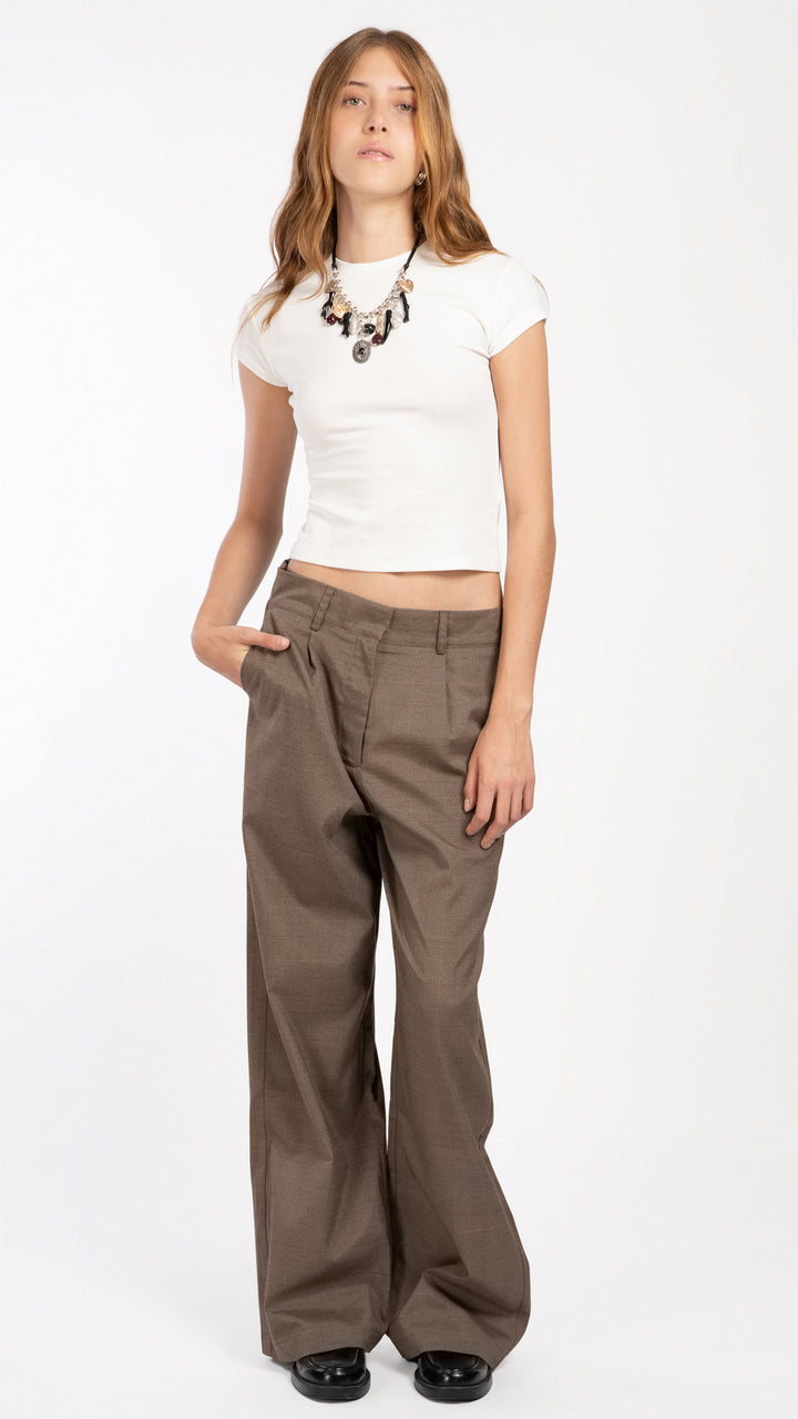 Pantalón De Cuadros Mujer B Basic BB0391