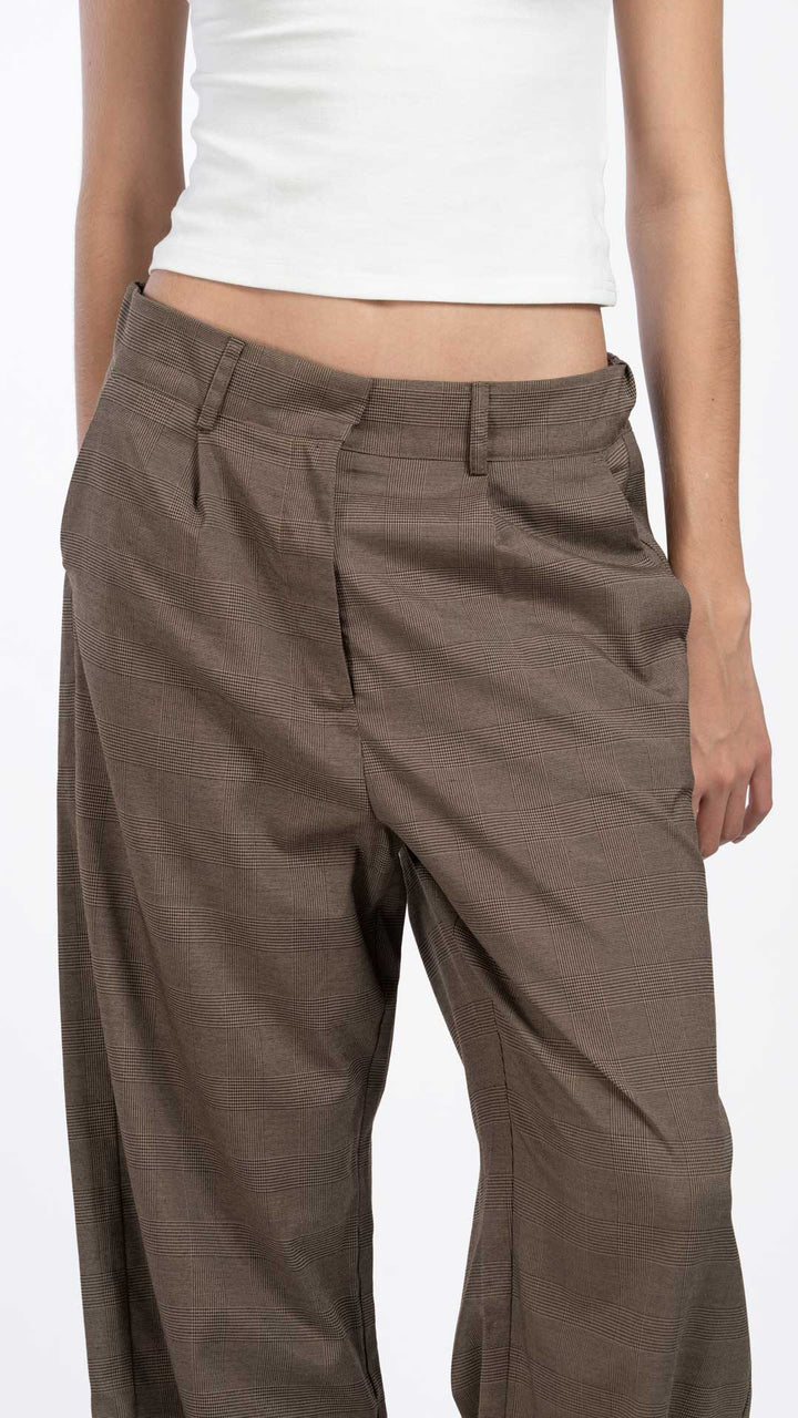 Pantalón De Cuadros Mujer B Basic BB0391
