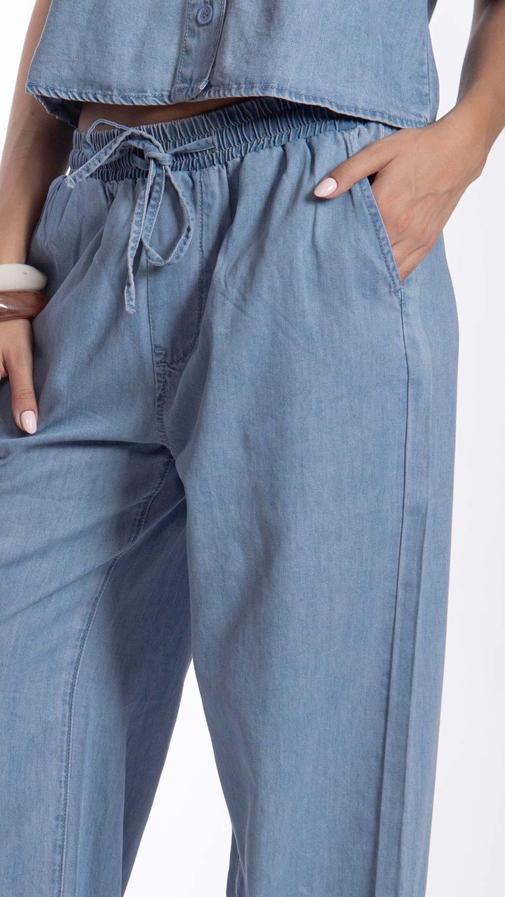 Pantalón Wide Leg Mujer B Basic BB7605