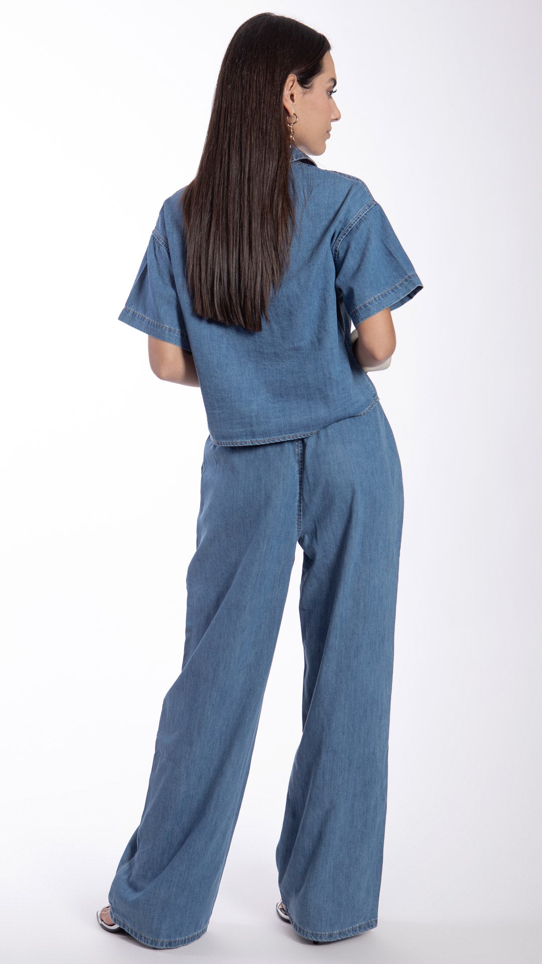 Pantalón Wide Leg Mujer B Basic BB7605