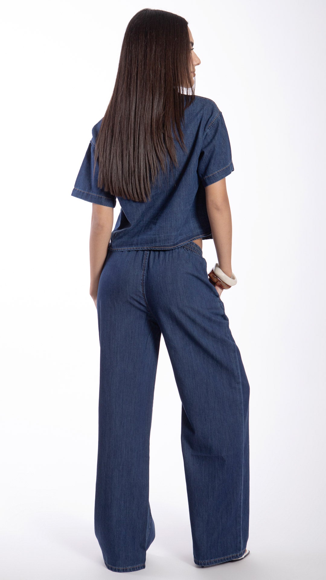 Pantalón Wide Leg Mujer B Basic BB7605