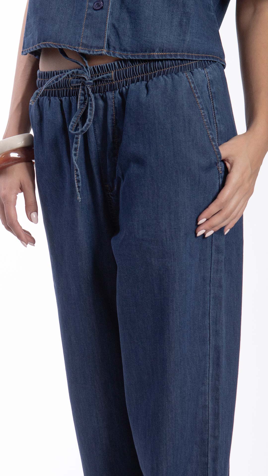 Pantalón Wide Leg Mujer B Basic BB7605
