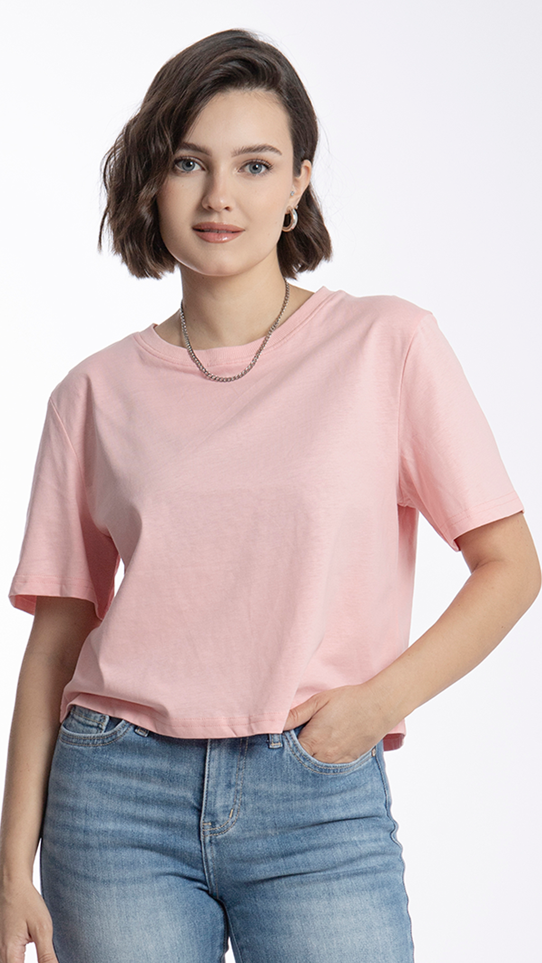 Blusa Con Manga Corta Para Mujer B Basic BB0068