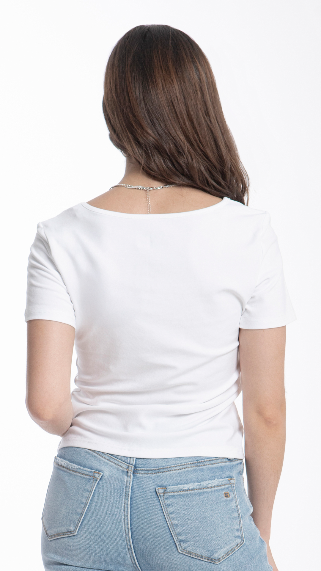 Blusa Con Cuello Redondo Para Mujer B Basic BB0129