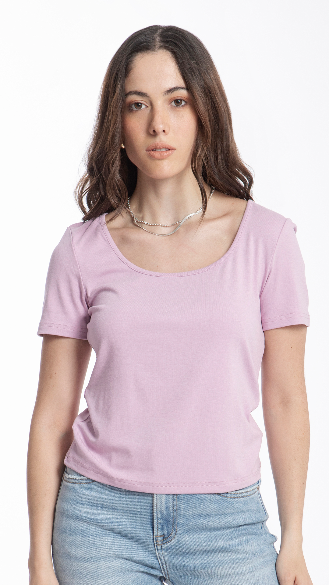 Blusa Con Cuello Redondo Para Mujer B Basic BB0129