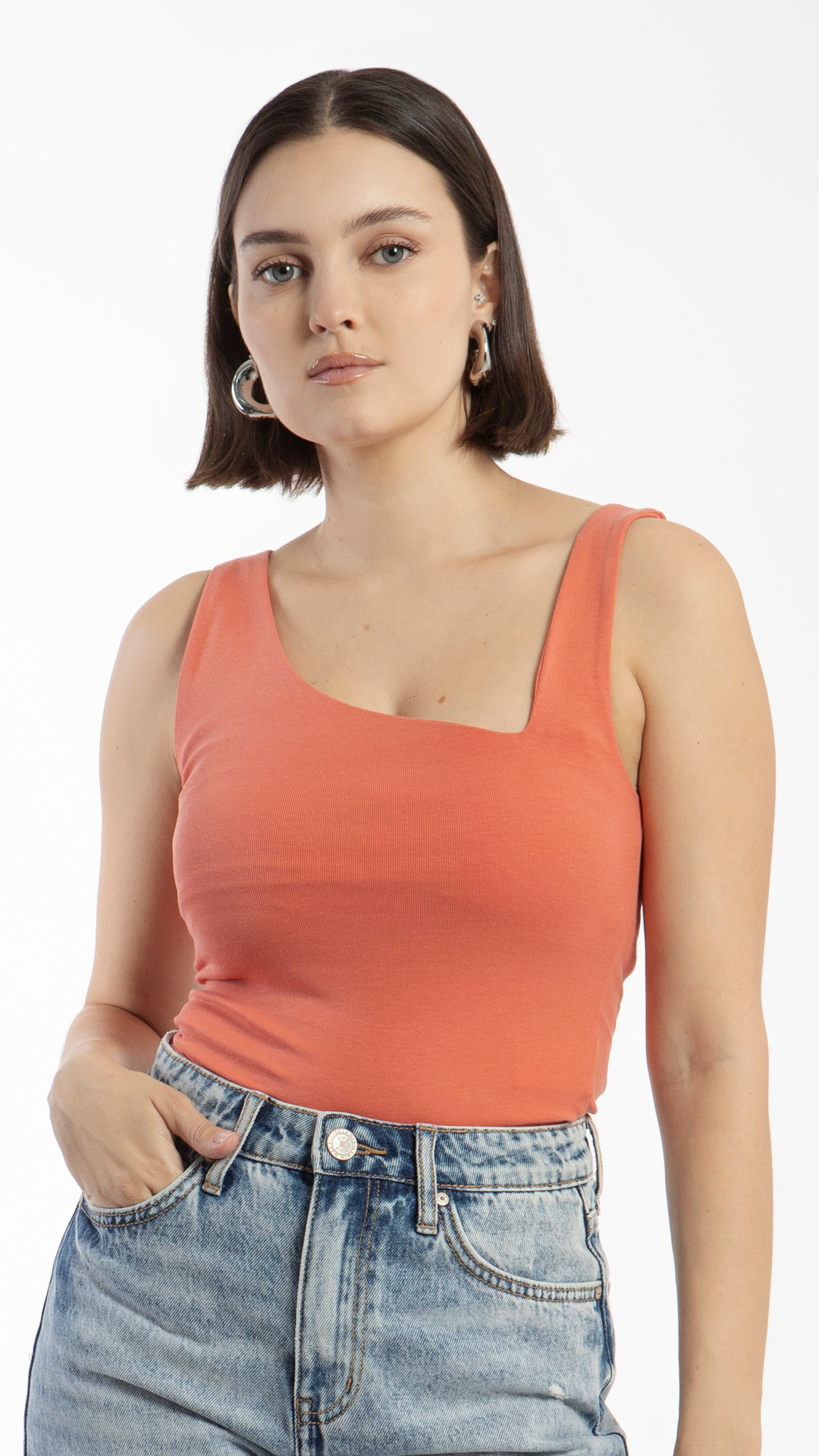 Blusa Con Escote Asimétrico Para Mujer B Basic BB0152