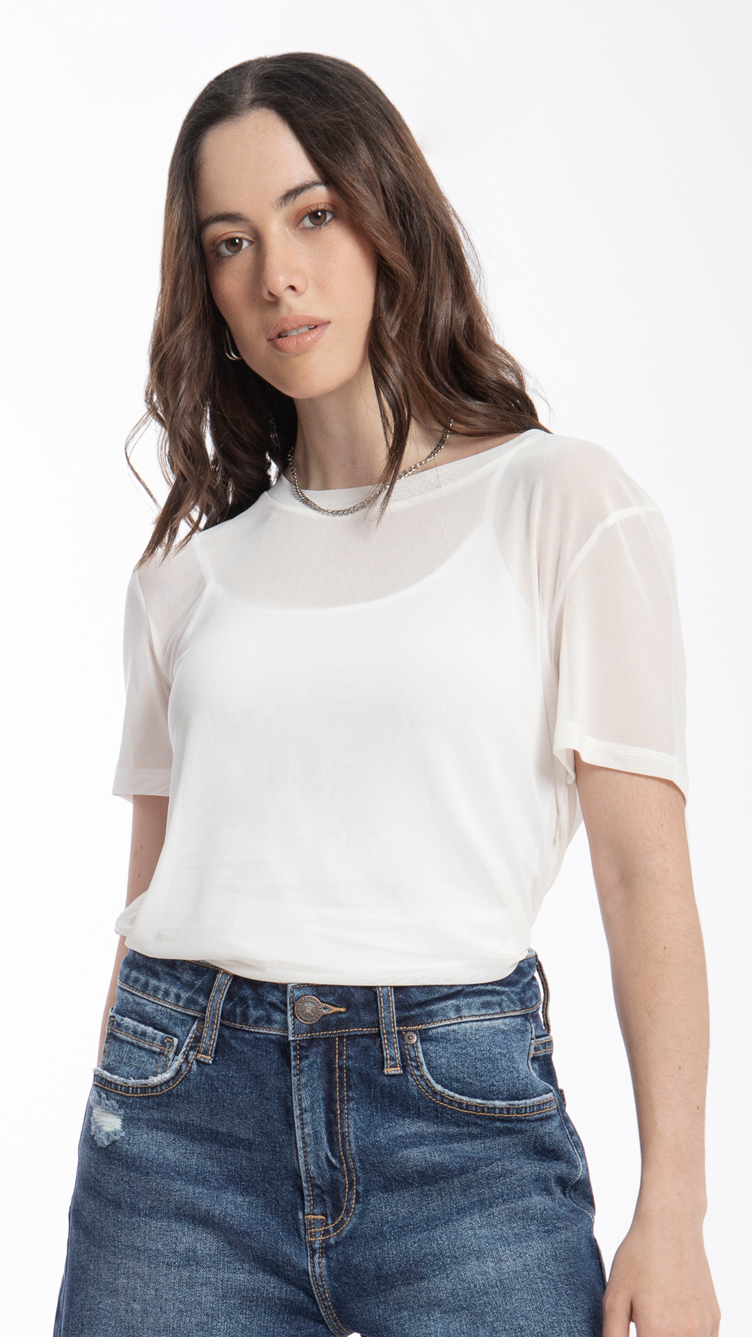 Blusa De Mesh Para Mujer B Basic BB0161