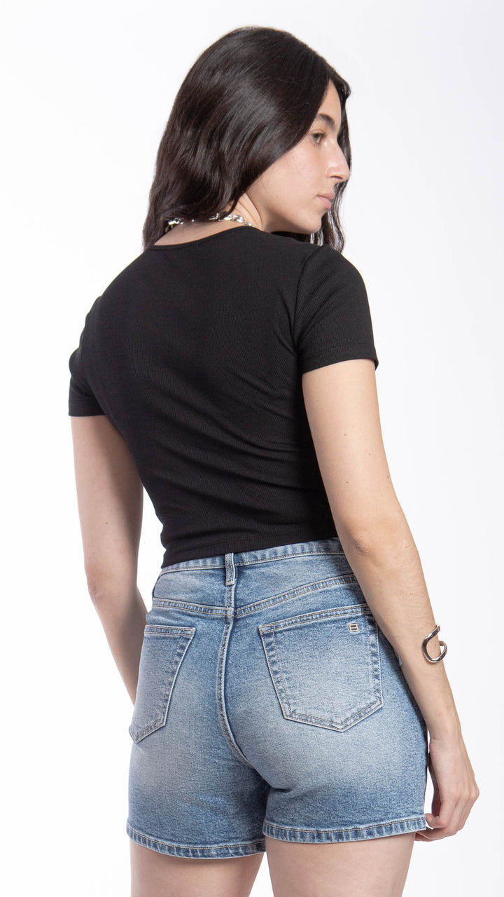 Blusa Crop Mujer B Basic BB0177
