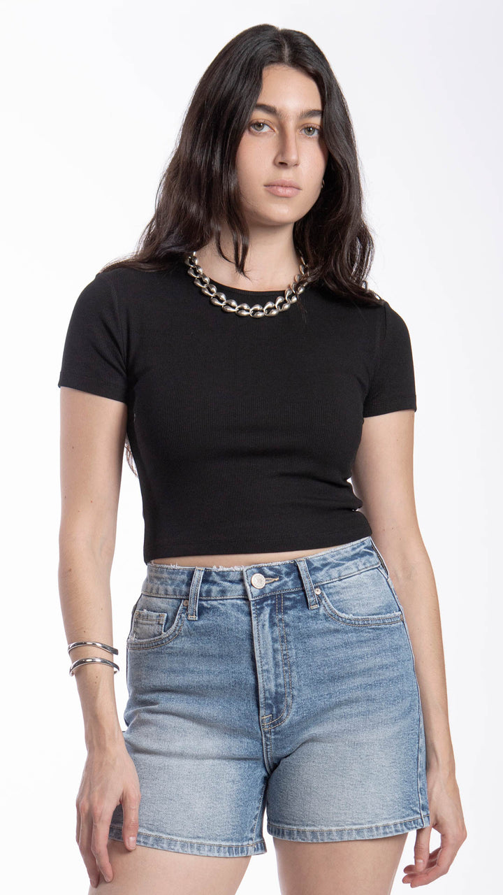 Blusa Crop Mujer B Basic BB0177