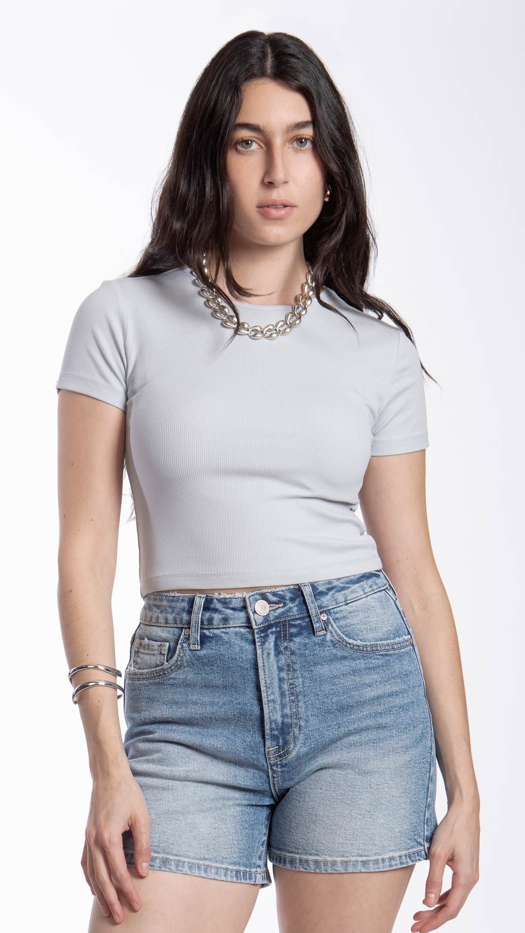 Blusa Crop Mujer B Basic BB0177