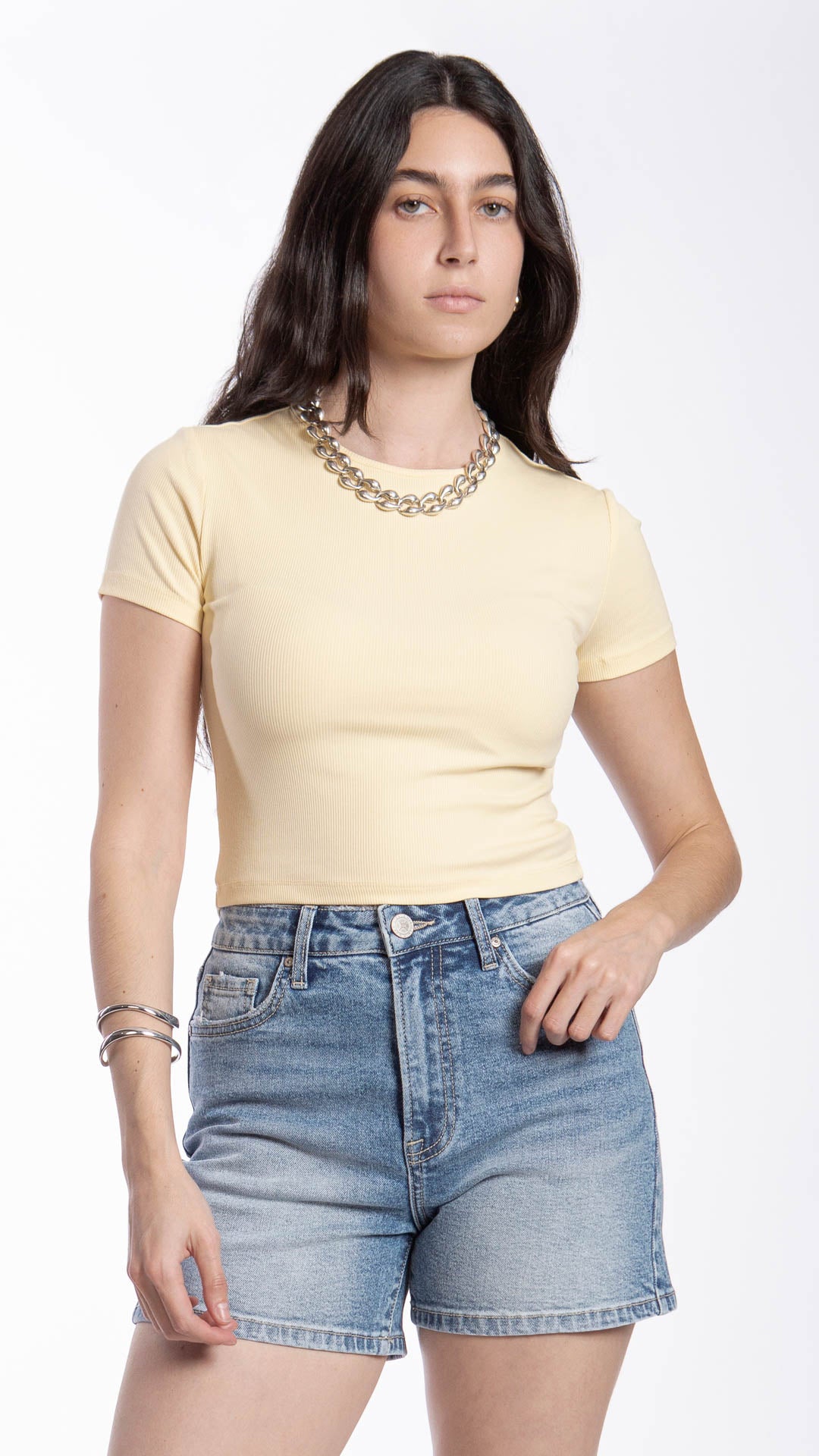 Blusa Crop Mujer B Basic BB0177