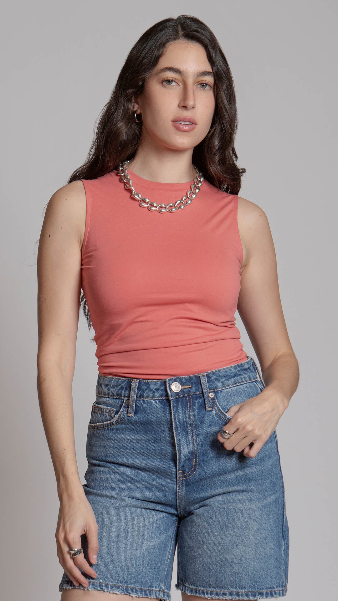 Blusa Sin Mangas Mujer B Basic BB0191