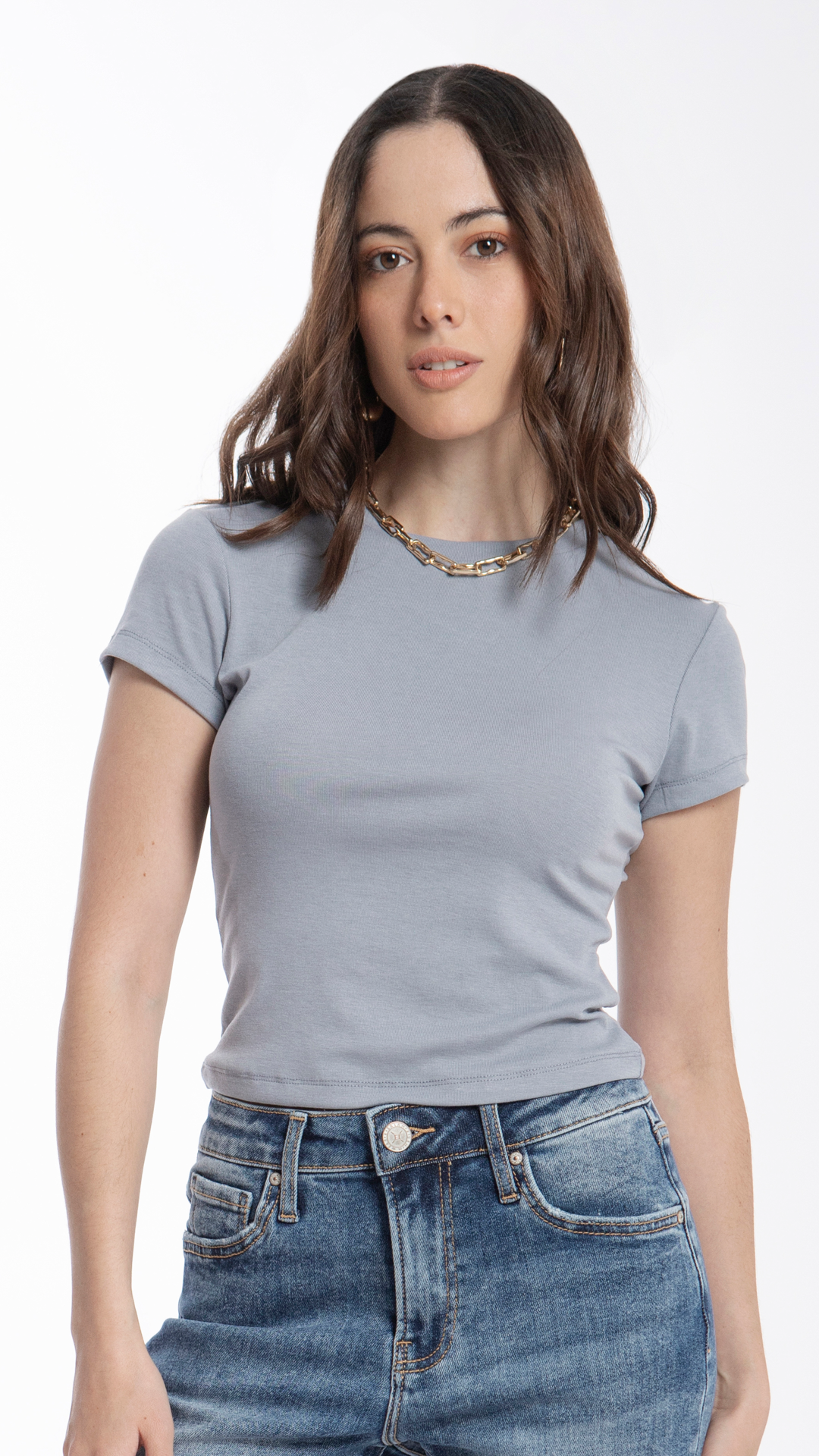 Blusa Con Manga Corta Para Mujer B Basic BB0193