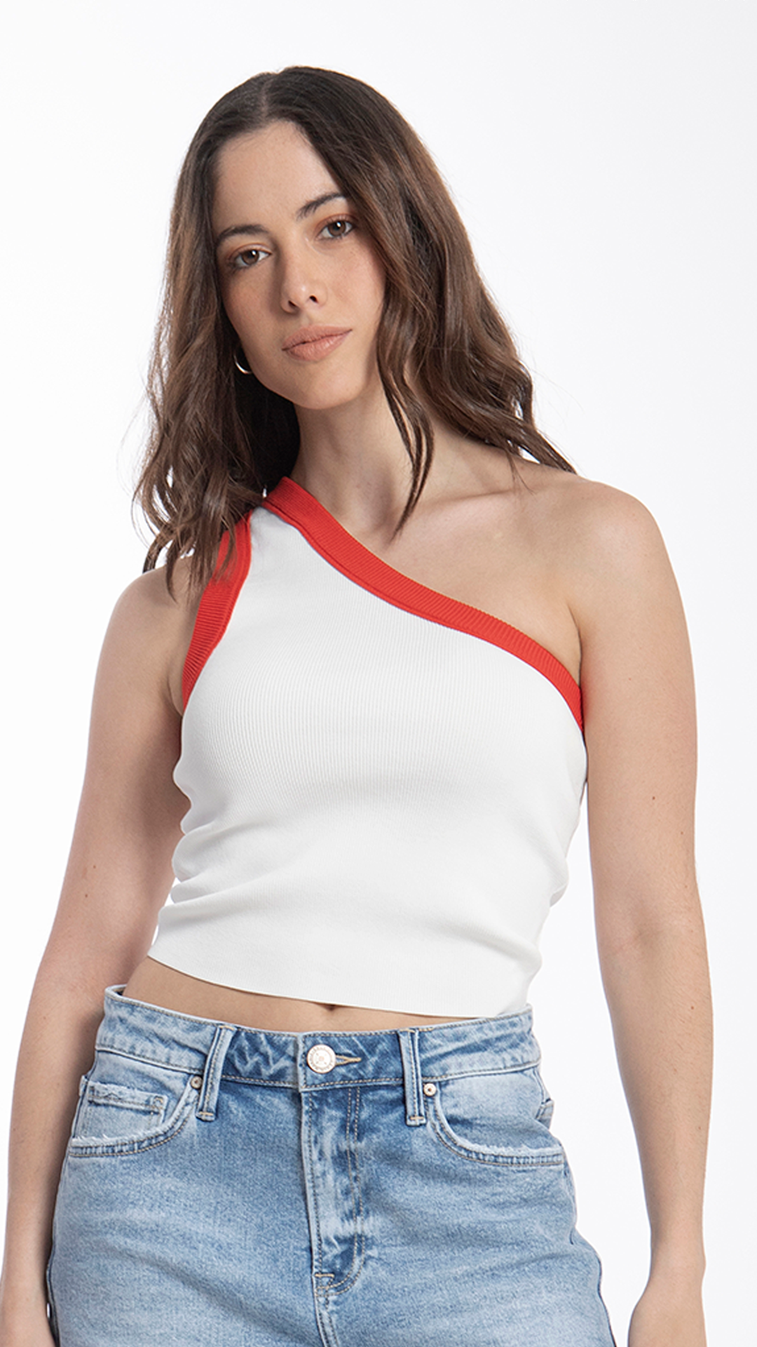 Blusa De Un Hombro Para Mujer B Basic BB0196